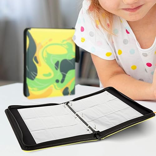 Miniatura 3 de Carpeta de 9 bolsillos para tarjetas intercambiables, con capacidad para 720 tarjetas, álbum de tarjetas Stationeriex con cierre de cremallera,