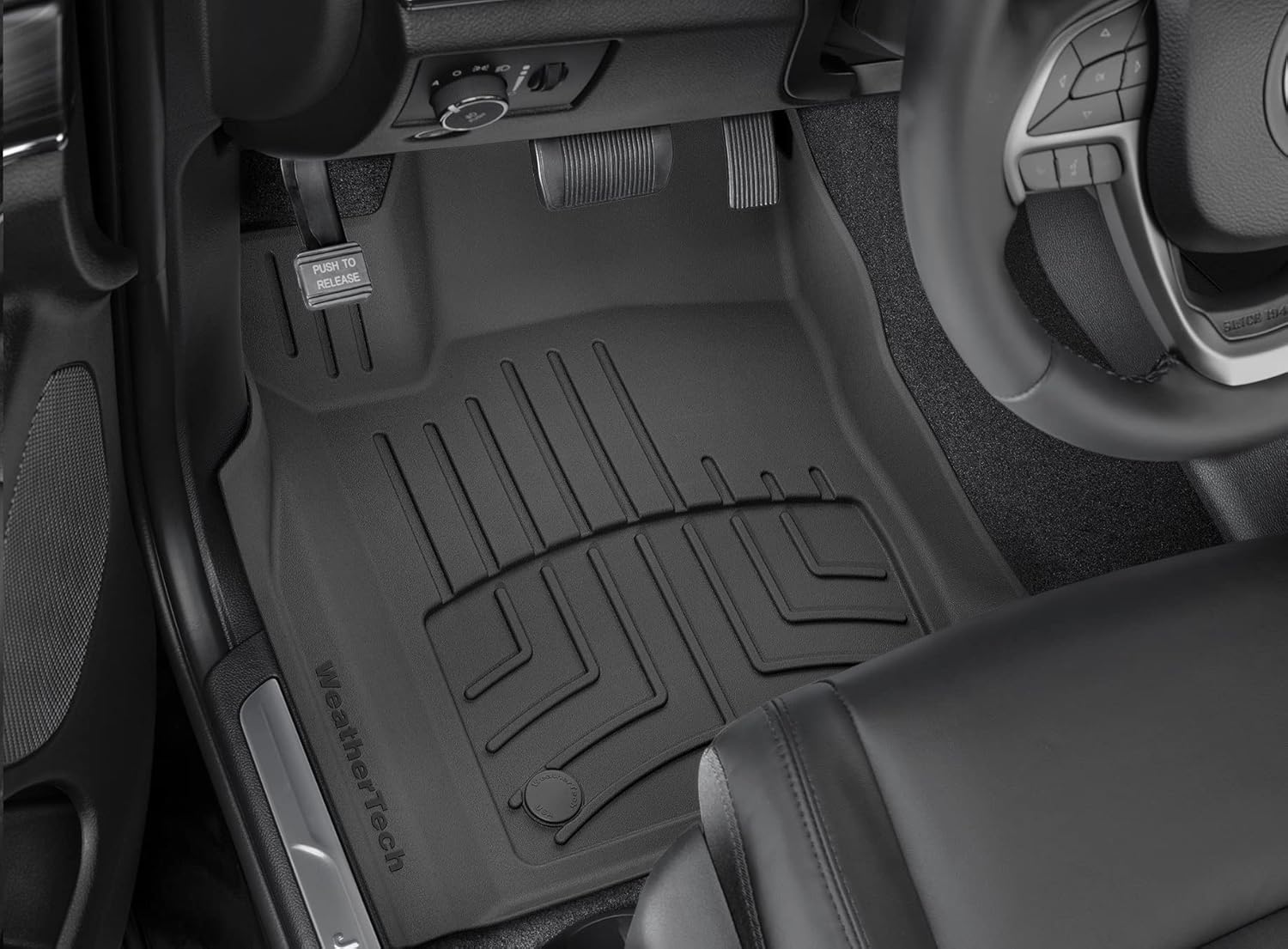 WeatherTech FloorLiner HP Custom Fit Floor Mats for Mazda CX-5-1st Row (4411871IM), Black