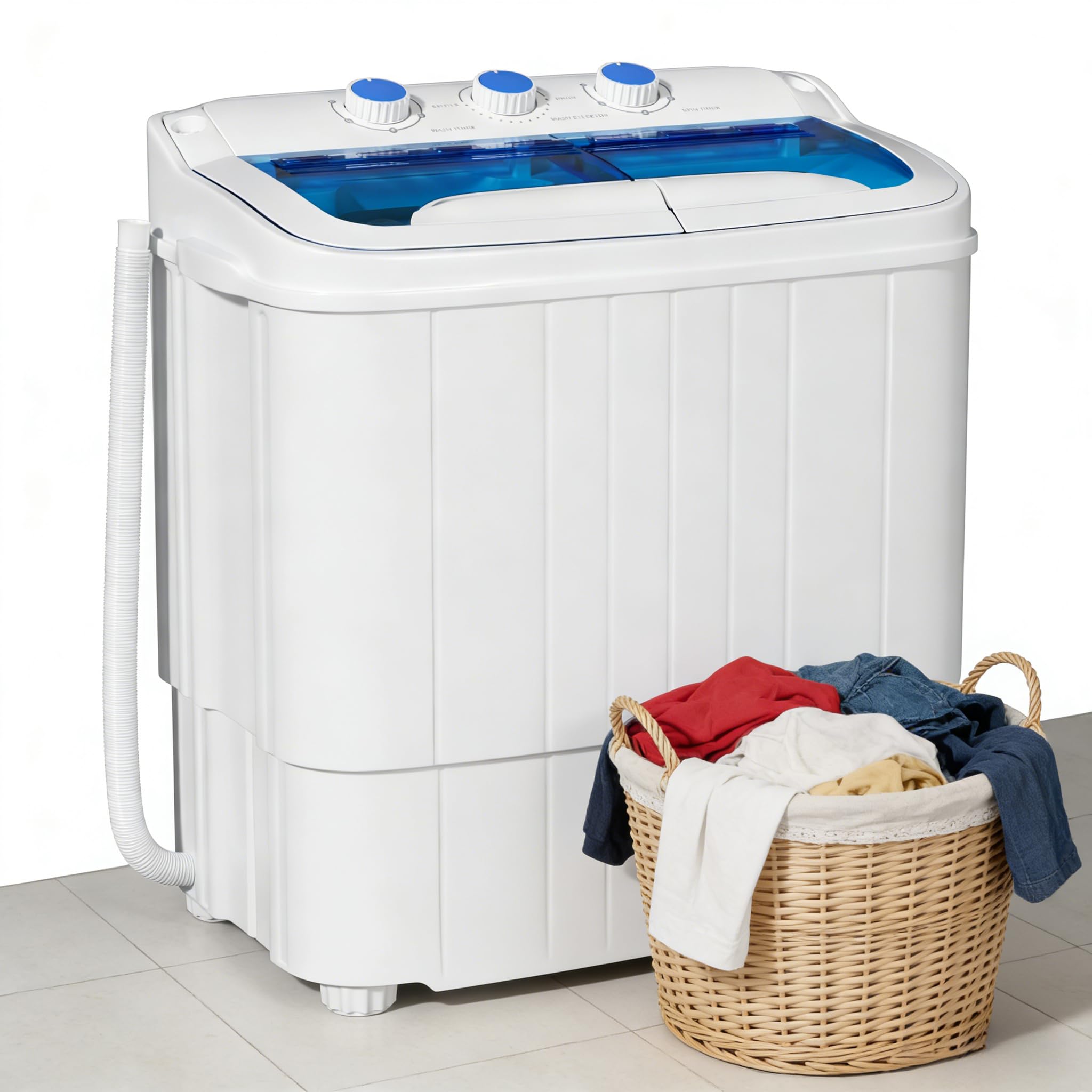 Amazon.com: SUNCROWN Portable Washing Machine 17.6lbs, Compact