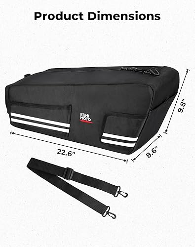 Miniatura 7 de kemimoto Ruckus Bolsa de almacenamiento debajo del asiento que se adhiere al marco lateral 2010-2023 Ruckus bolsa de sillín equipaje, scooter Ruckus