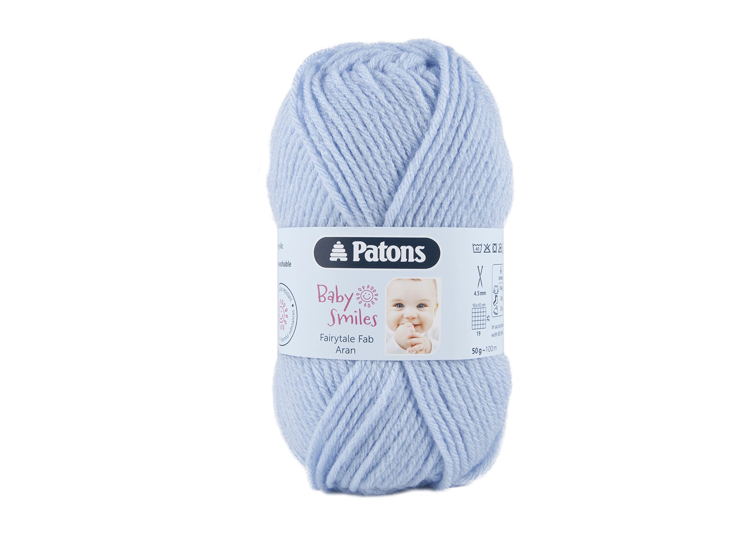 PatonsFairytale Fab Aran, Pale Blue (1054), 50g
