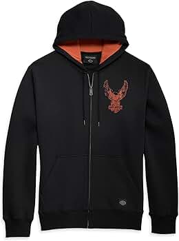 トップス Harley Davidson Full-Zip Hooded Jacket Amazon.com: Harley-Davidson Men's Custom Freedom Fleece Full