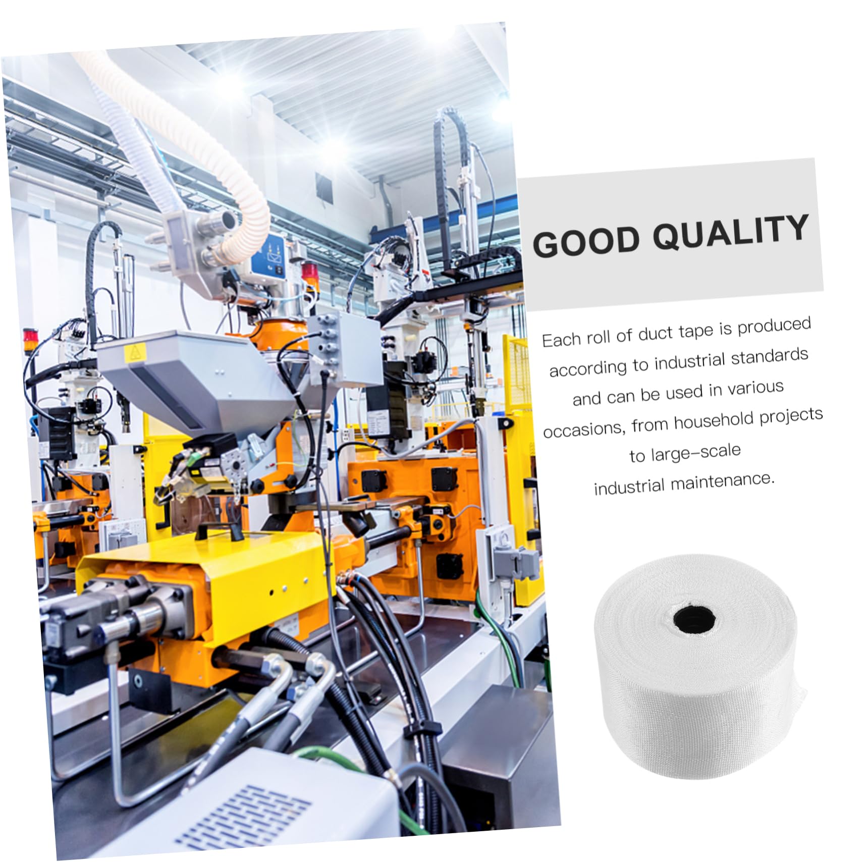 PRETYZOOM Fiberglass Repair Wrap Heat Preservation Tape 25m Fiberglass Tape for Winding Insulati