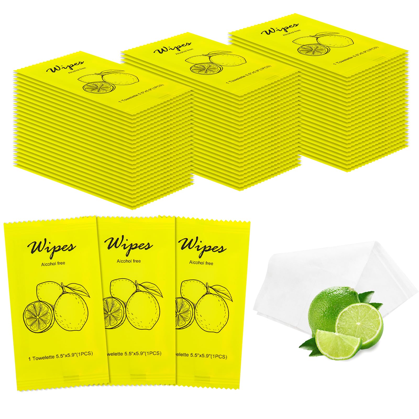 Individual Hand Wipes Wet Wipes Travel Size Wet Wipes Individually Wrapped Bulk Cleansing Travel Size Wipes for Wedding