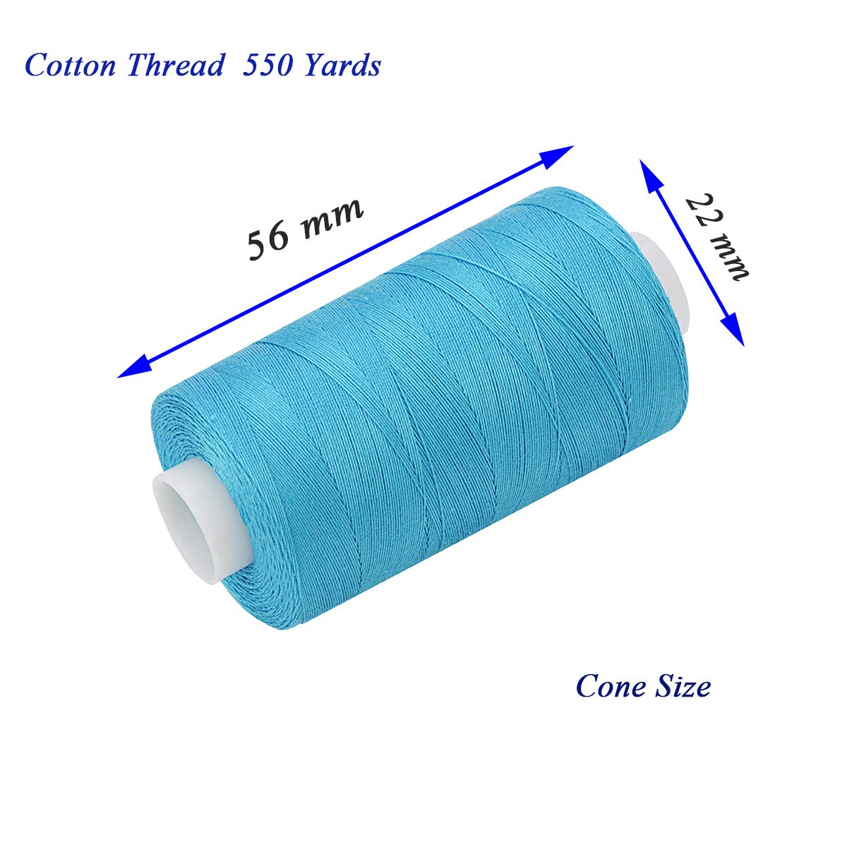 Simthread - Filo di cotone per trapuntatura, 12 colori diversi