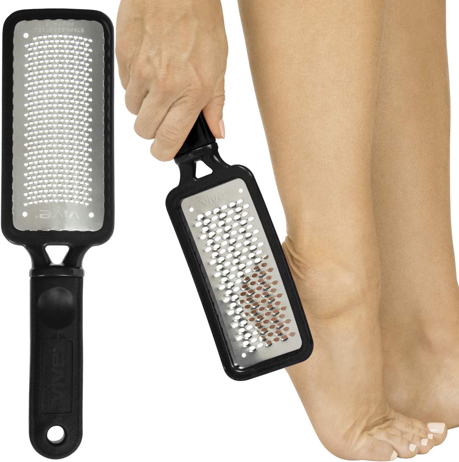 Vive Foot File Feet Scrubber for Dead Skin & Callus