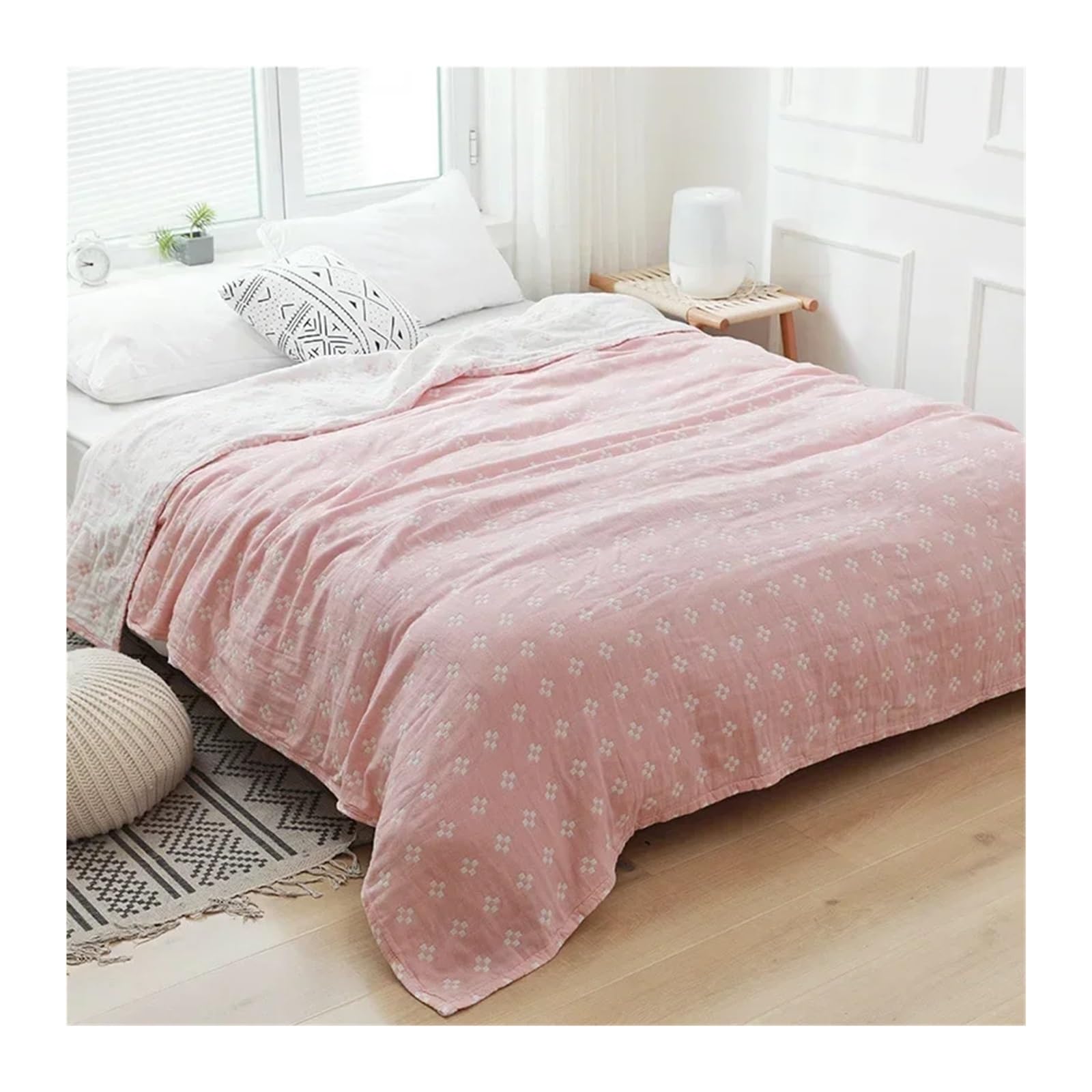 Muslin Gauze Throw Blanket Multicolor 150x200 200x230cm(Color6,200x230cm)