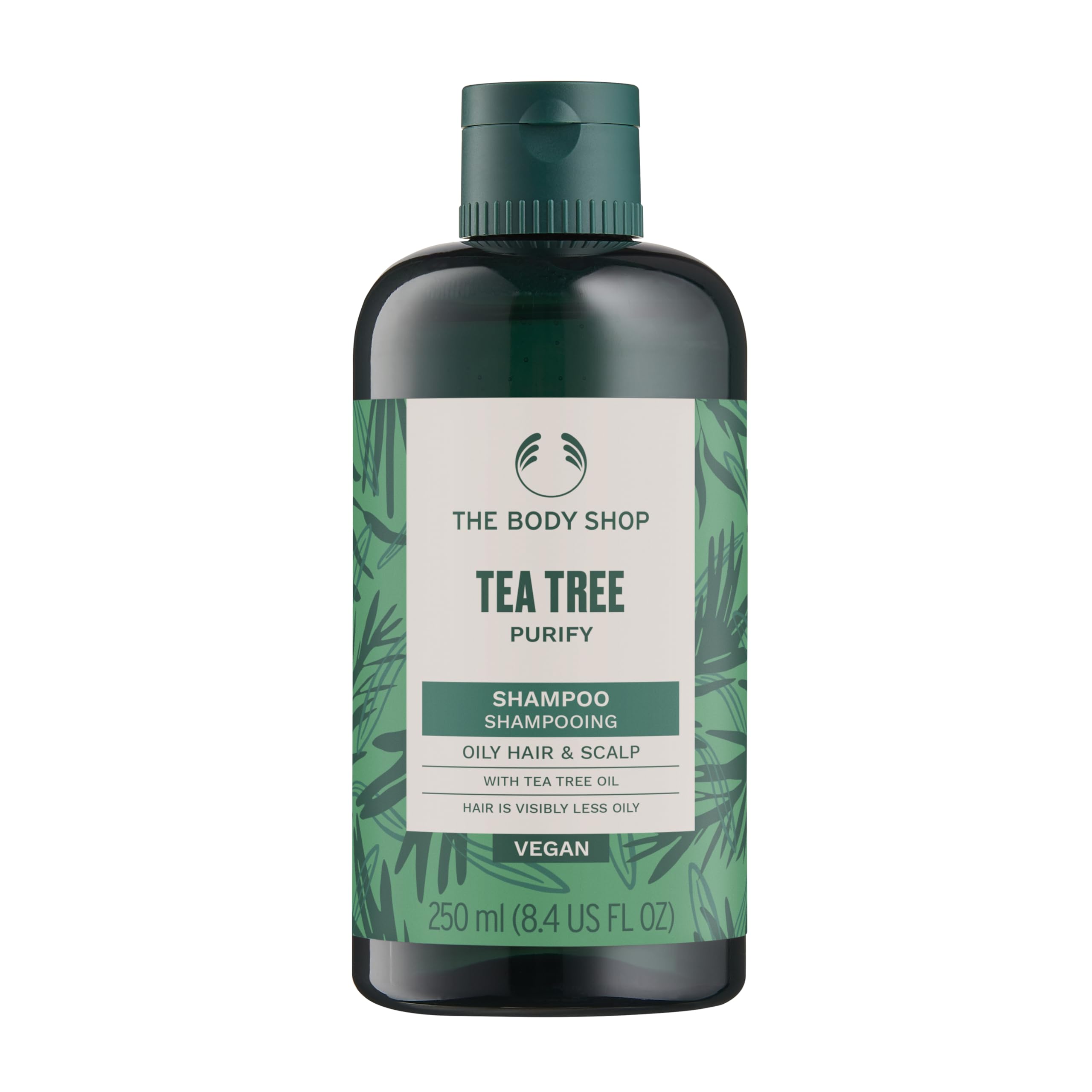 The Body Shop Tea Tree Purifying & Balancing Shampoo for Oily Hair & Scalp, Vegan, 8.4 Fl Oz