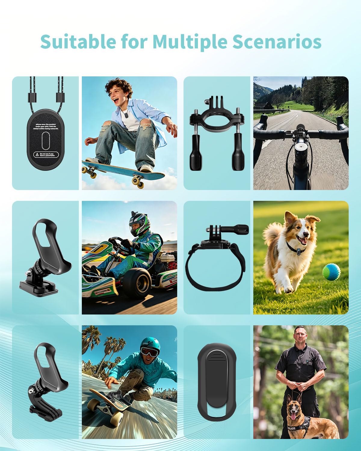 Mini Action Cam, Bodycam 1080P HD Portatile Vlogging Fotocamera