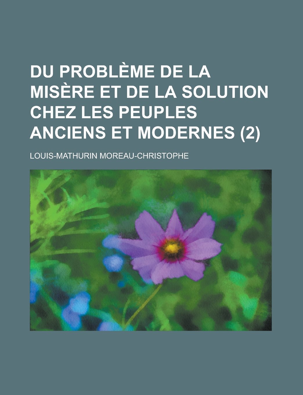Du Probleme de La Misere Et de La Solution Chez Les Peuples Anciens Et Modernes (2)