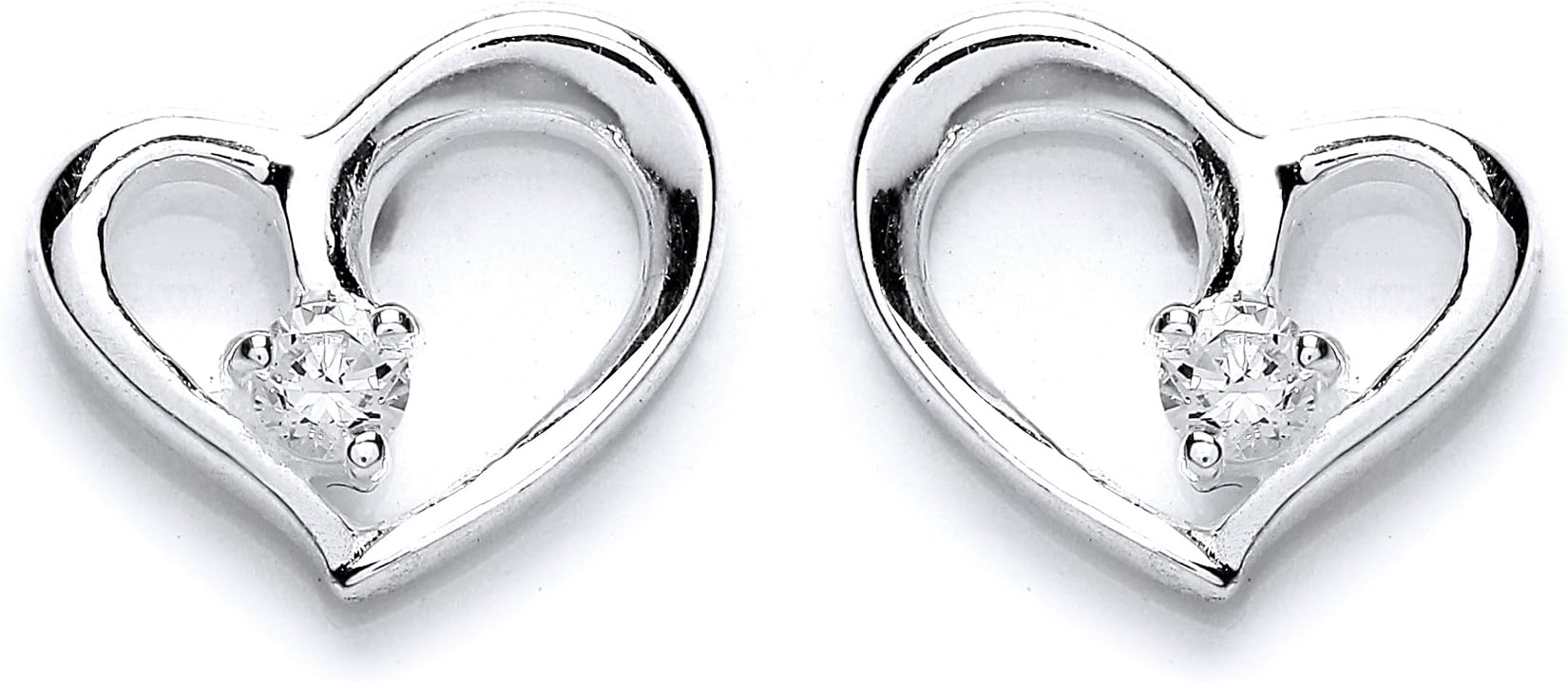 MiChic Premium Open Heart Stud Earrings