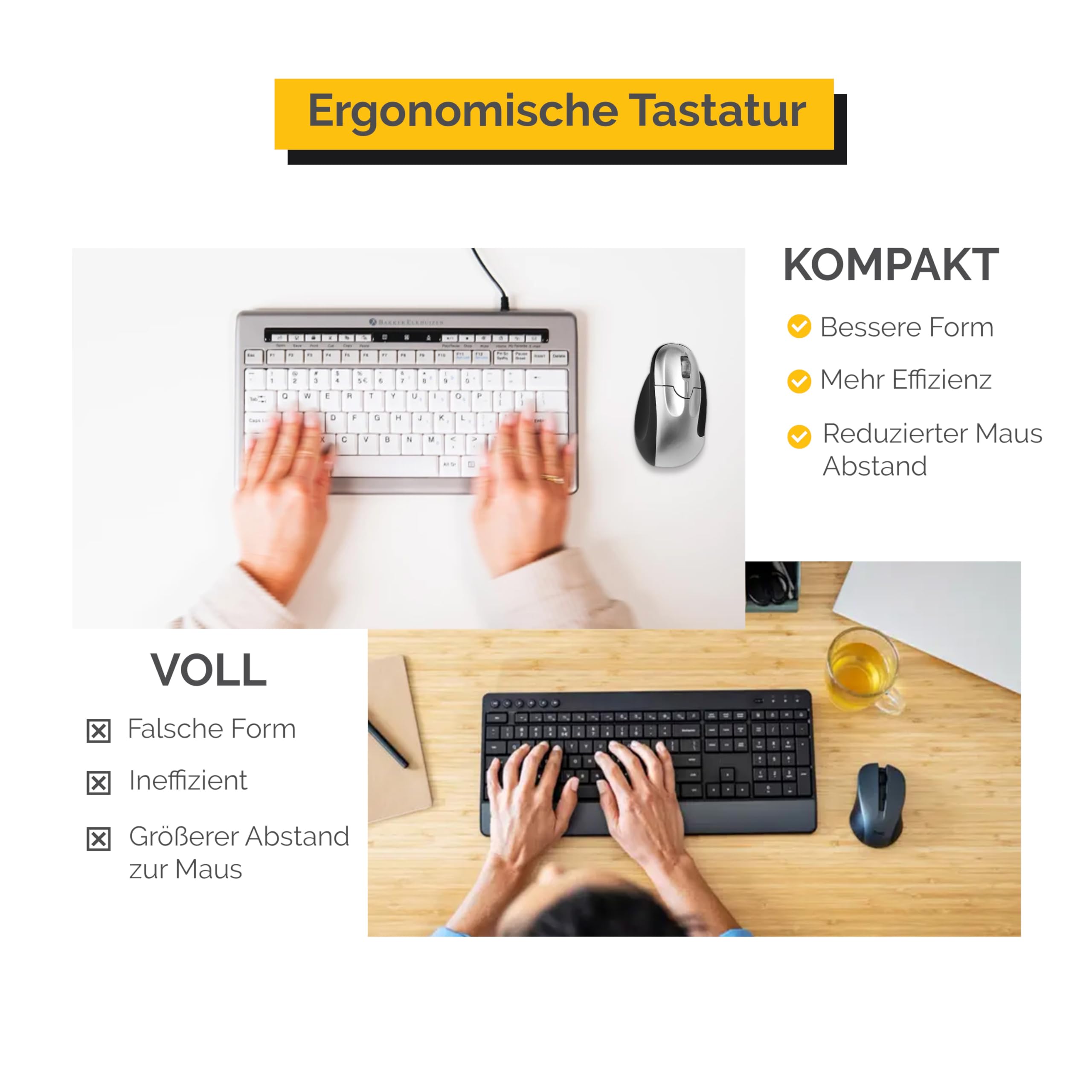 Bakker Elkhuizen S-Board 840 Teclado numérico USB, Plata