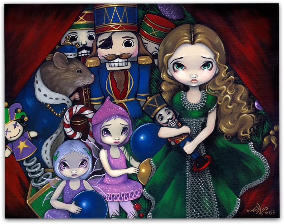 Strangeling Nutcracker Suite Colorful Spiritual Magical Surreal Mysterious Gothic Artist Jasmine Becket-Griffith Big-Eyed Wings & Painting Art Book Poster Artwork Decor W/Realism Fantasy Fairytales