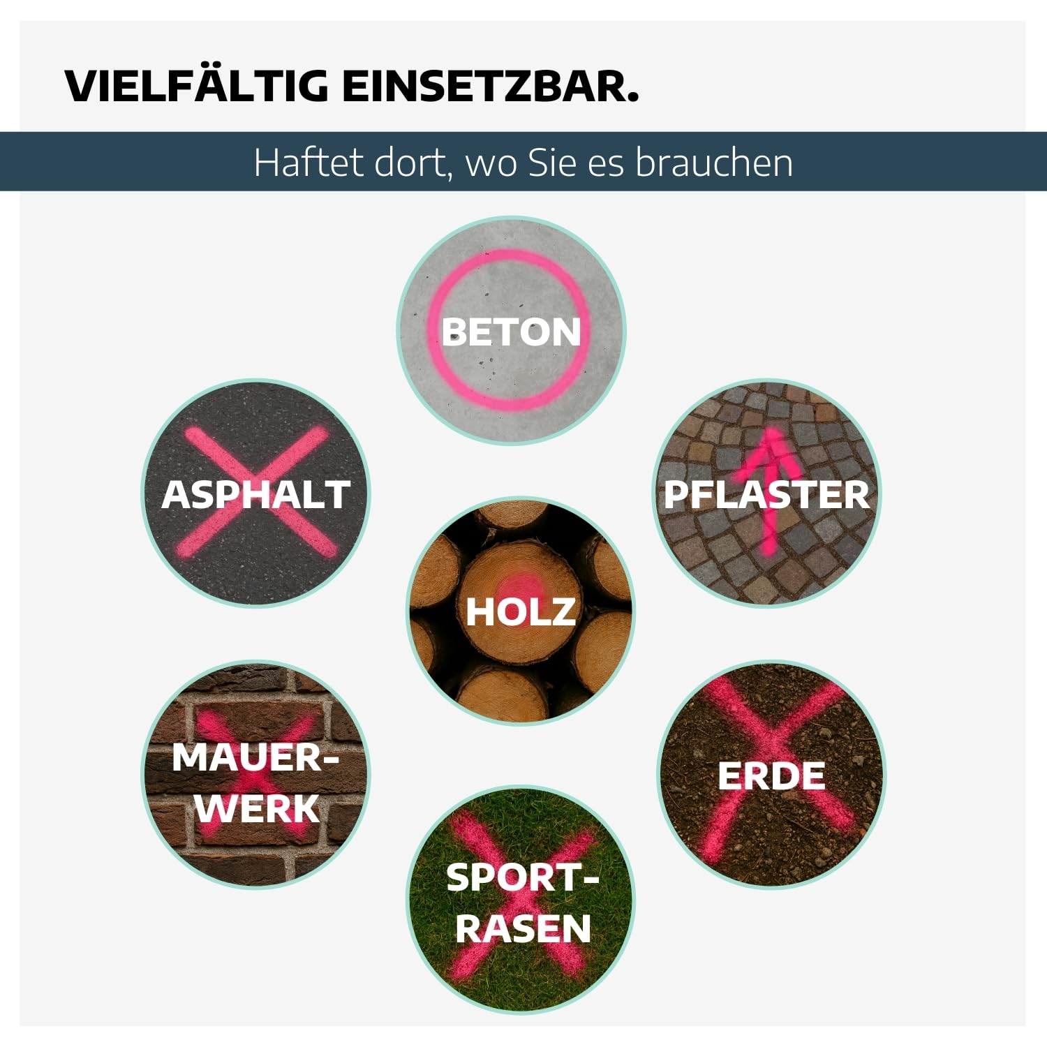 Markierspray neon-pink 500ml I 12 Stück Sprühfarbe mit hoher Deckkraft & ohne FCKW I Markierungsspray Baustelle schnell trocknend & wetterfest I Sprühfarbe zum Markieren für Wand- & Boden
