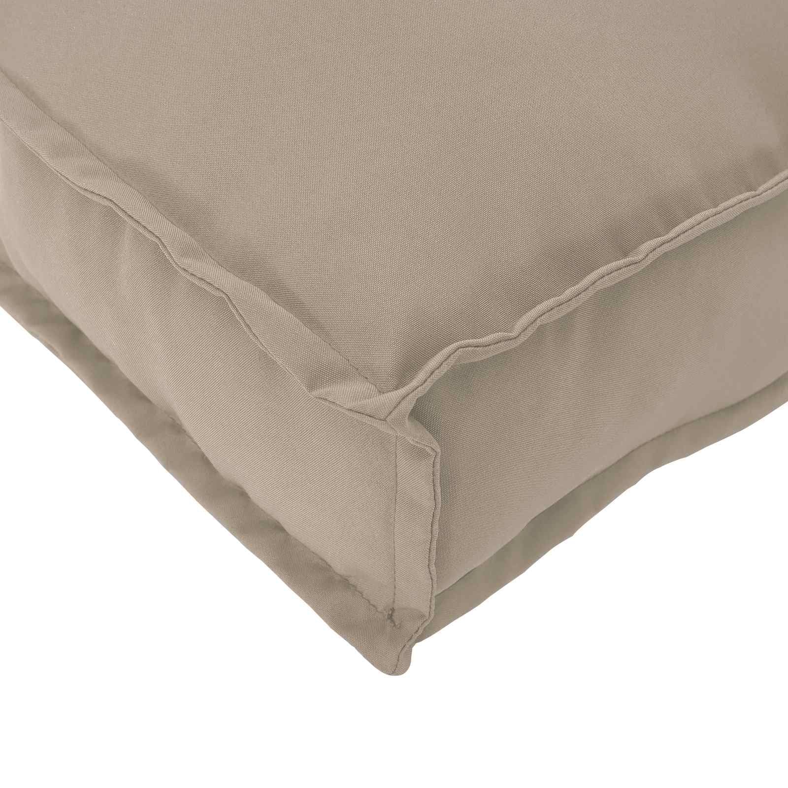 vidaXL Cojín Tela Oxford Gris Topo 80 x 40 x 12 cm