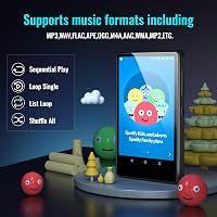 Luoran MP3 lejátszó Bluetooth, Spotify, 4" IPS kijelző, 256GB, Amazon Music 3