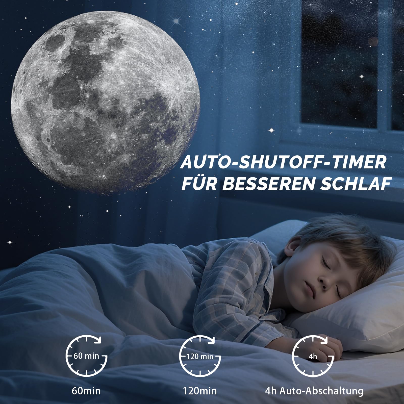 Sternenhimmel Projektor, Galaxy Star Planetarium Weltraum Sternenprojektor Nachtlicht mit Lichtstreifen, Meteor and Galaxy Projektor & 2 Films Set für Kind Erwachsene Geschenk