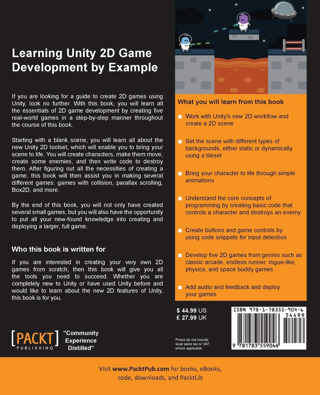 Learning Unity 2D Game Development by Example (English Edition) : Pereira,  Venita: Amazon.de: Bücher