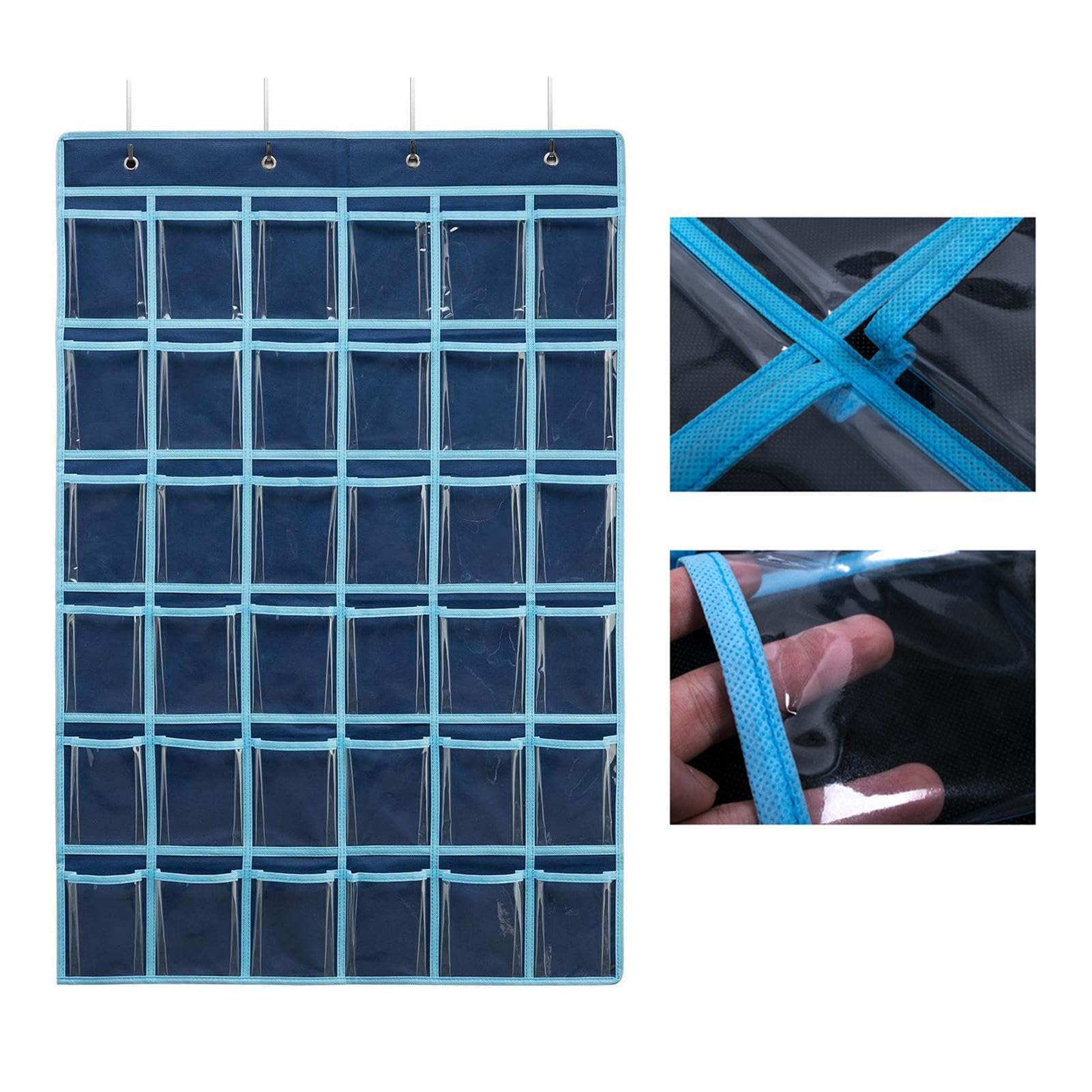 Borsa Appendibile 30 Tasche - Organizzatore Parete Per Telefoni, Accessori, Con Numeri E Ganci Inclusi - Foto 5