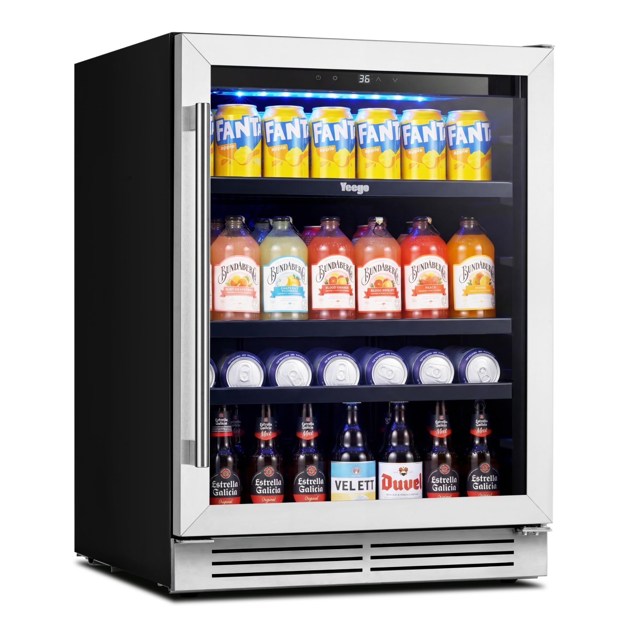 Yeego AZ-YM-YG-BS24-R 5.1 cu ft Wine Cooler