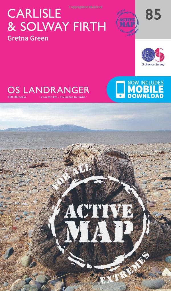 Landranger Active (85) Carlisle & Solway Firth, Gretna Green: 085 (OS Landranger Active Map)