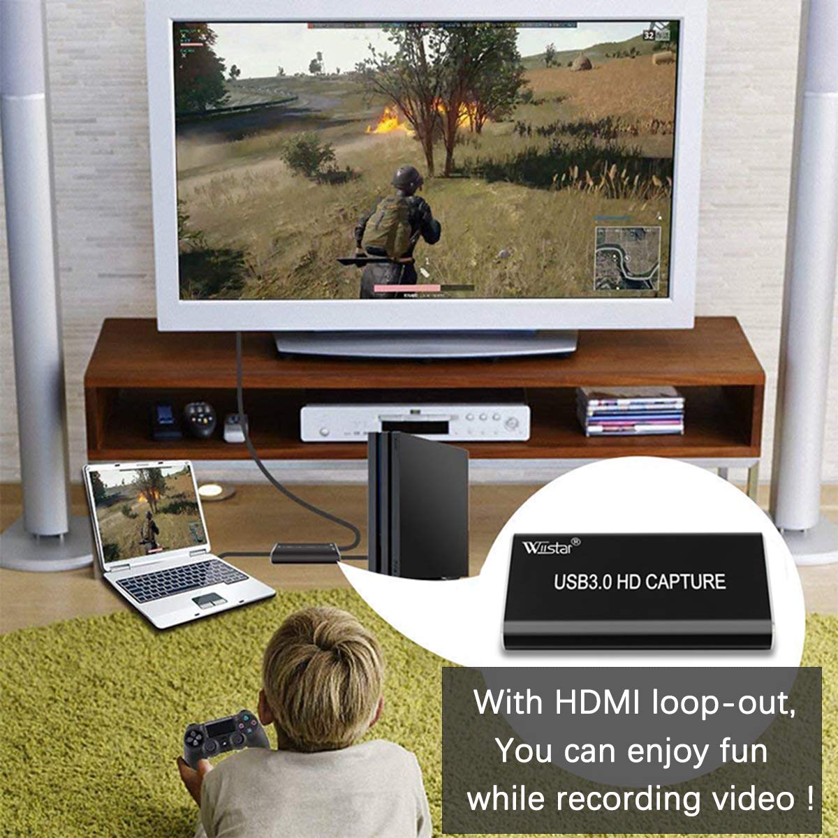 Amazon.com: Wiistar HDMI Game Capture Card 1080P HDMI to USB 3.0 Type C  Live Video Capture Game Capture Recording HDMI to USB 3.0 Adapter Grabber  for Windows Mac OS Linus : Electronics