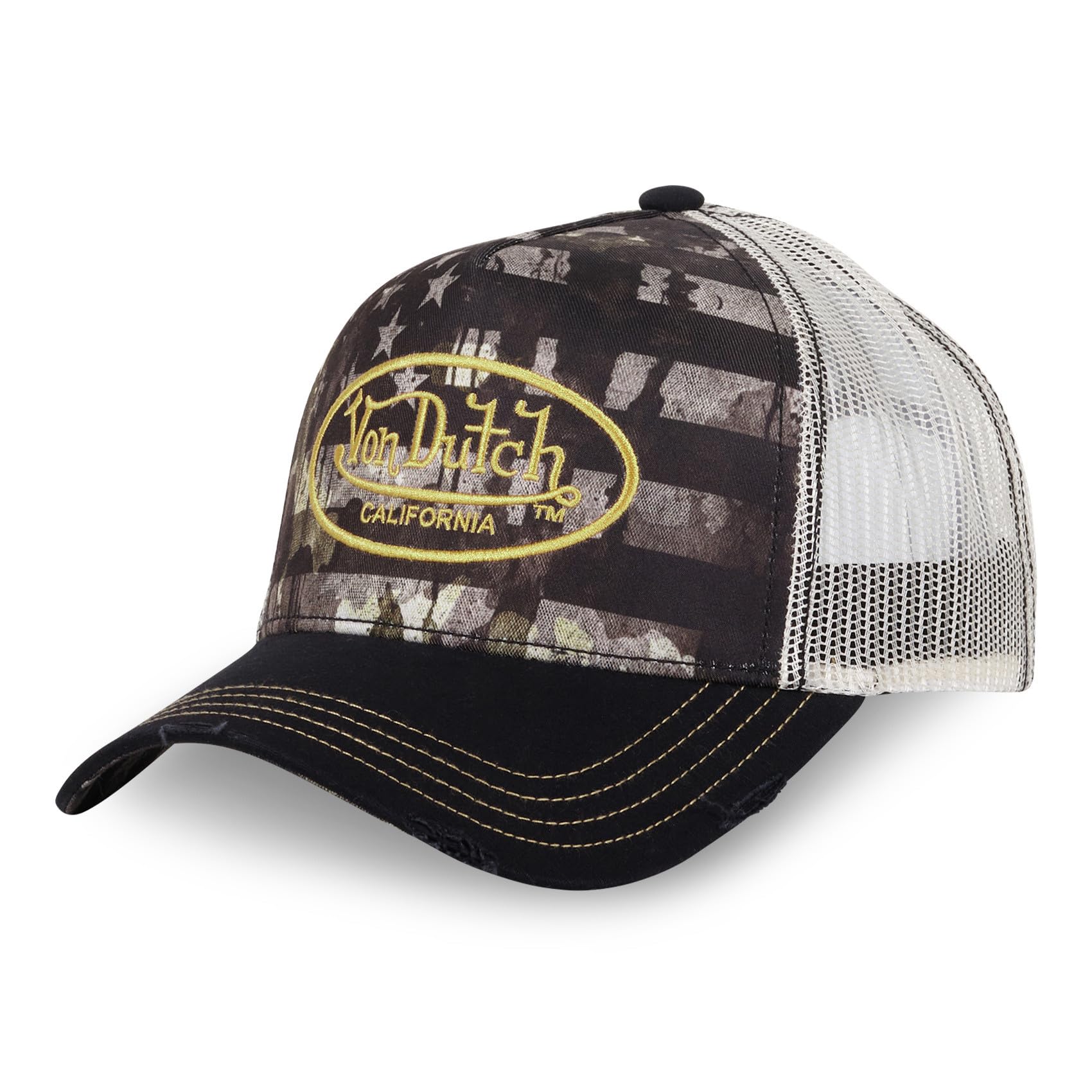 Von Dutch Men's & Women's Adjustable Cap, SUBLI Trucker Cap, One Size