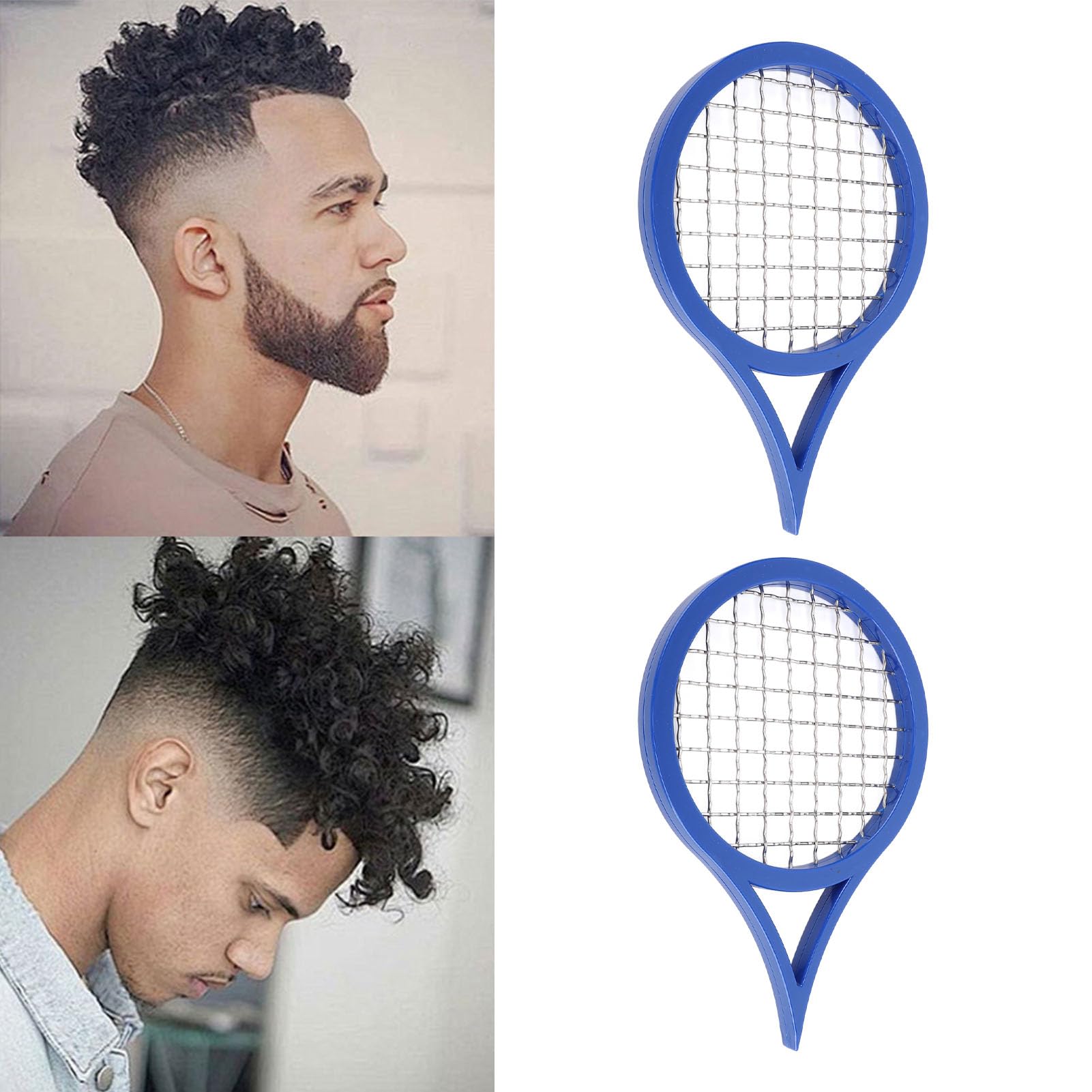 2pcs Hair Racket Twist Combs, Upgraded Hair Brush for Curls Portable Curling Brush Hair Twisting Comb, Twist Wave Barber Comb - Image 3