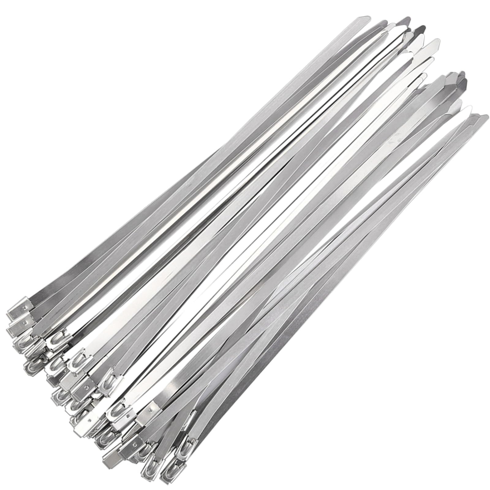 100 Stück Edelstahl-Kabelbinder – 4,6x300 Mm, Hitzebeständig Bis 540°C, 80 Kg Zugfestigkeit
