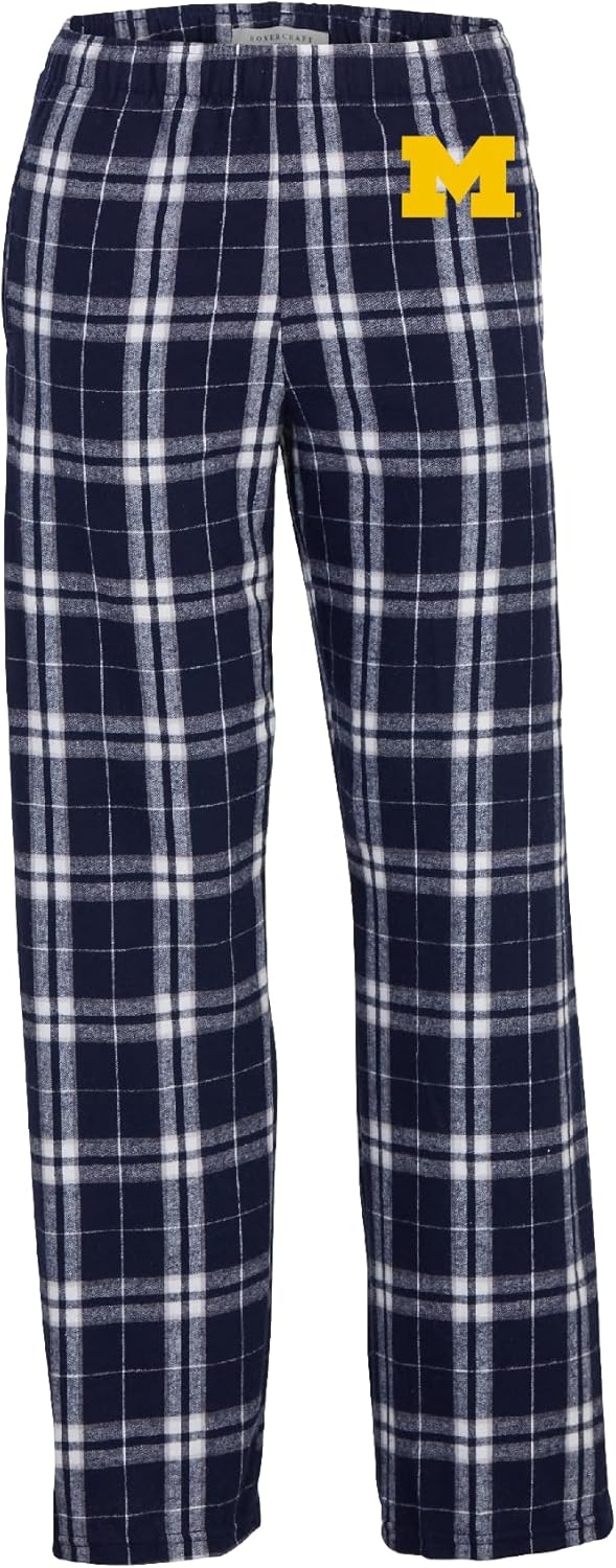 boxercraft Officially Licensed NCAA Youth Flannel Pant with College Logo