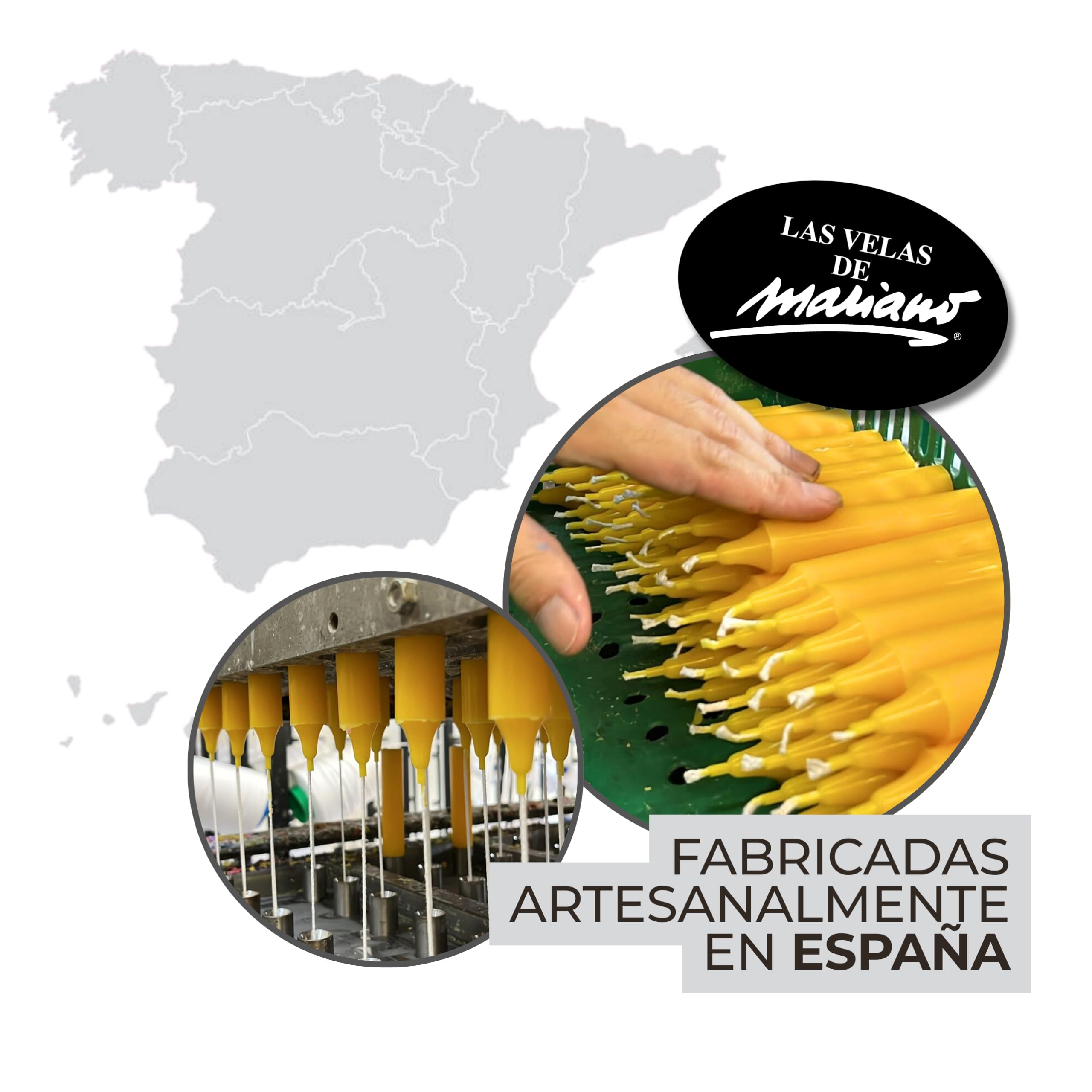 Velas para Rituales Esotéricos | Pack 12 Velas Mágicas Artesanales | Amor, Dinero, Limpieza, Protección, Abrir Caminos, Miel | Velas de Colores | 12 x 1,8 cm | Las Velas de Mariano (Protección)