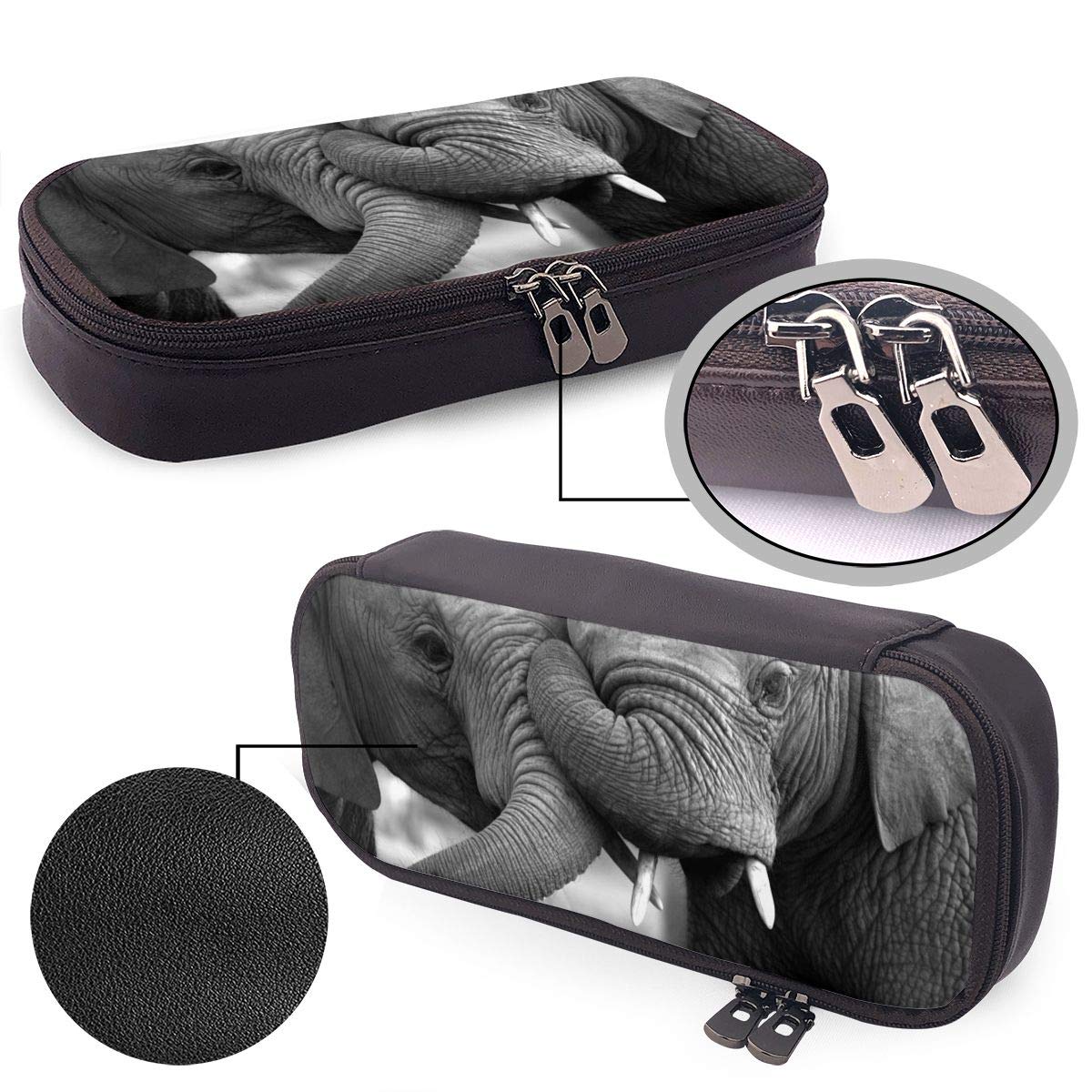 Amazon | ペンケース 大容量 筆箱 アフリカ ぞうさん シンプル 多機能