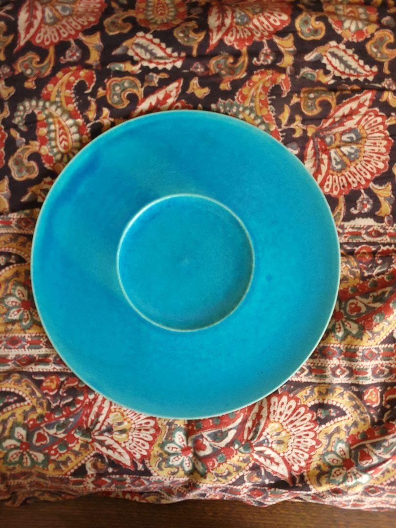 大嶺工房 ペルシャブルーのリム皿 大嶺實清 - WWW.OWR.COM.PY