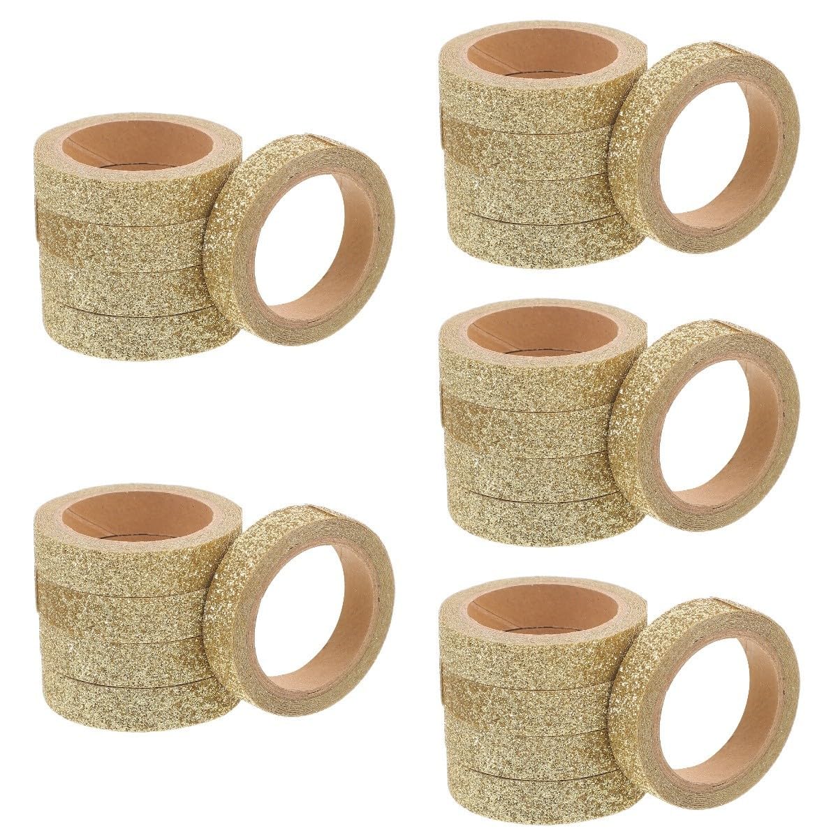 STOBOK 25rollos Cinta Washi Brillo Cinta Para Manualidades y Scrapbooking Para y Decoraciones De Fiesta
