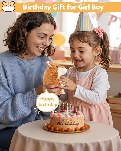 Miniatura 7 de Hámster parlante de peluche que repite lo que dices de Halobang regalo para niños Brown, Gris