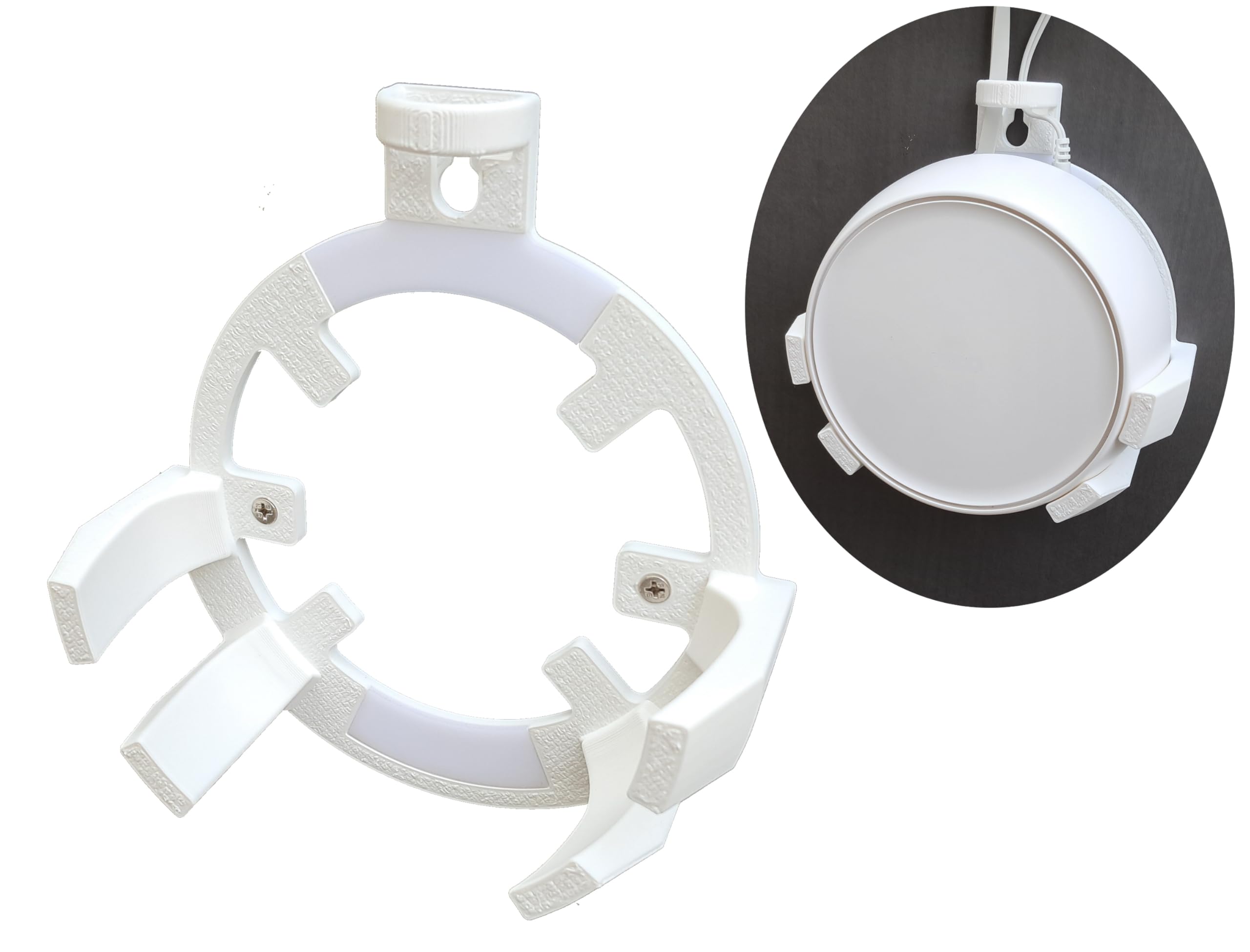 Wall Mount Bracket Holder for TP Link Deco BE25 Mesh WiFi Router, Space Saving Design, Cable Routing, LED Status-image-11