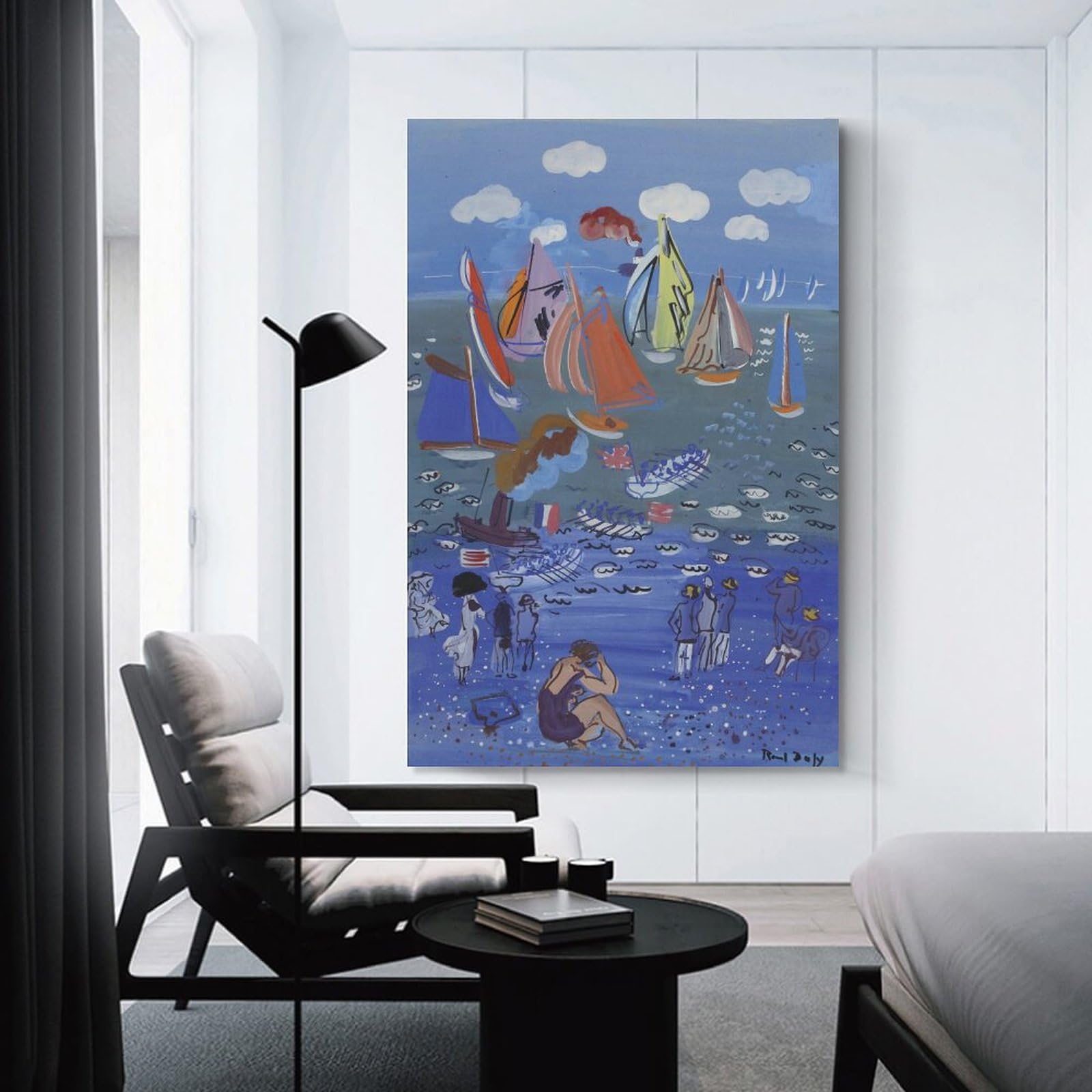 Raoul Dufy The British Squadron Visits Le Havre Leinwand-Kunstdruck, 60 x 90 cm