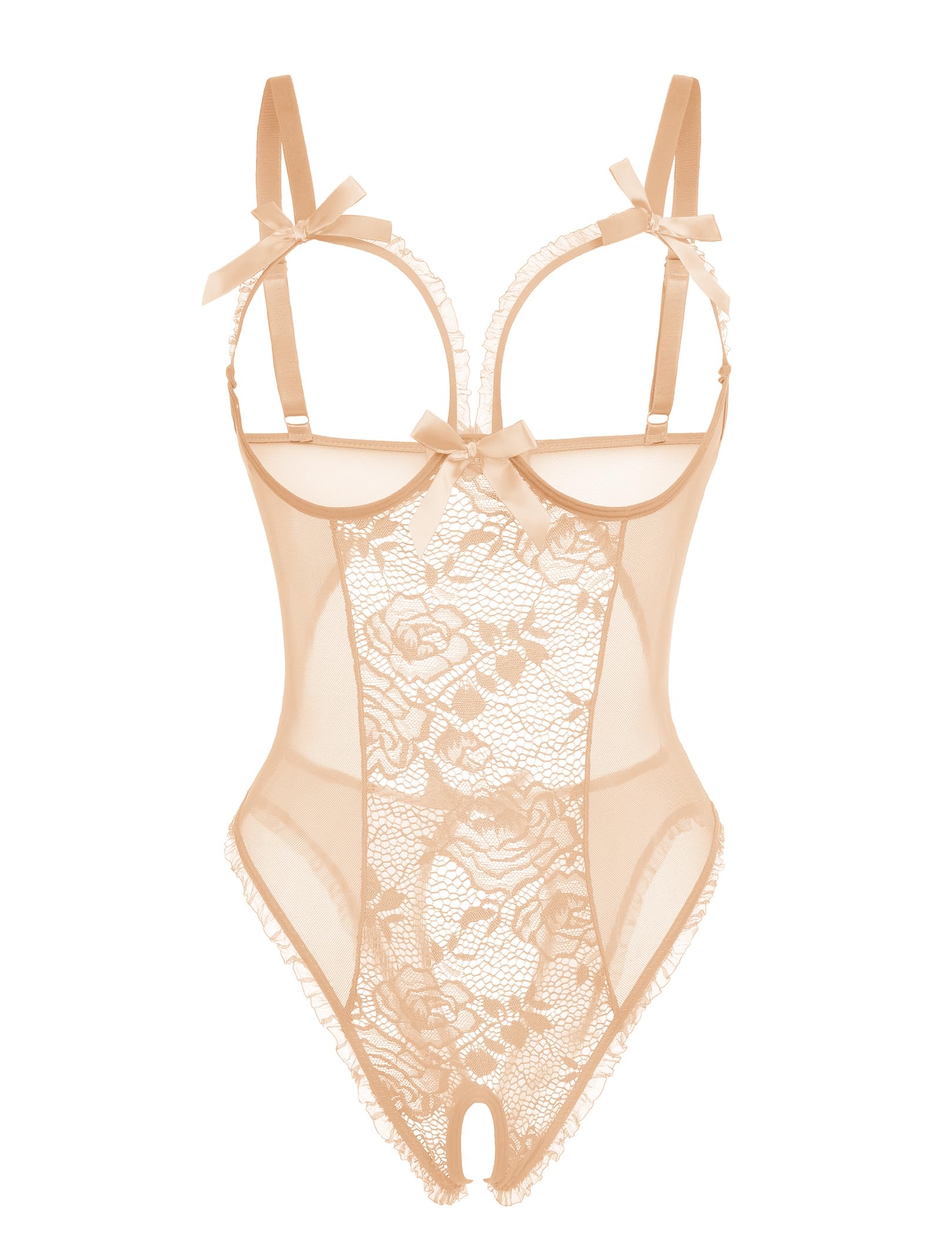 Avidlove Women One Piece Lingerie Sexy Lace Babydoll Mini Bodysuit