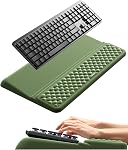 Vaydeer Wrist Rest with Keyboard Stand,Computer Wrist Support Pad,Ergonomic Keyboard Riser Holder Lifter Tray with Wrist Pad,Soft Memory Foam Desk Cushion,Palm Hand Typing for Office Home School
