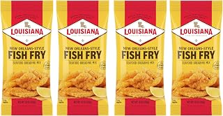 Louisiana Fish Fry Products New Orleans Style Lemon Fish Fry, 10 oz (Pack of 4)