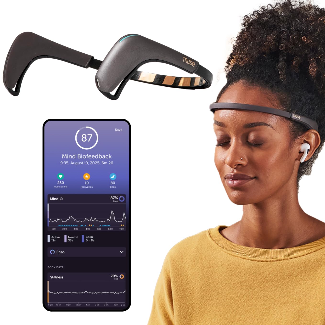 muse brain sensing headband 瞑想 Amazon.com: MUSE 2: The Brain Sensing Headband USB-C- EEG MUSE