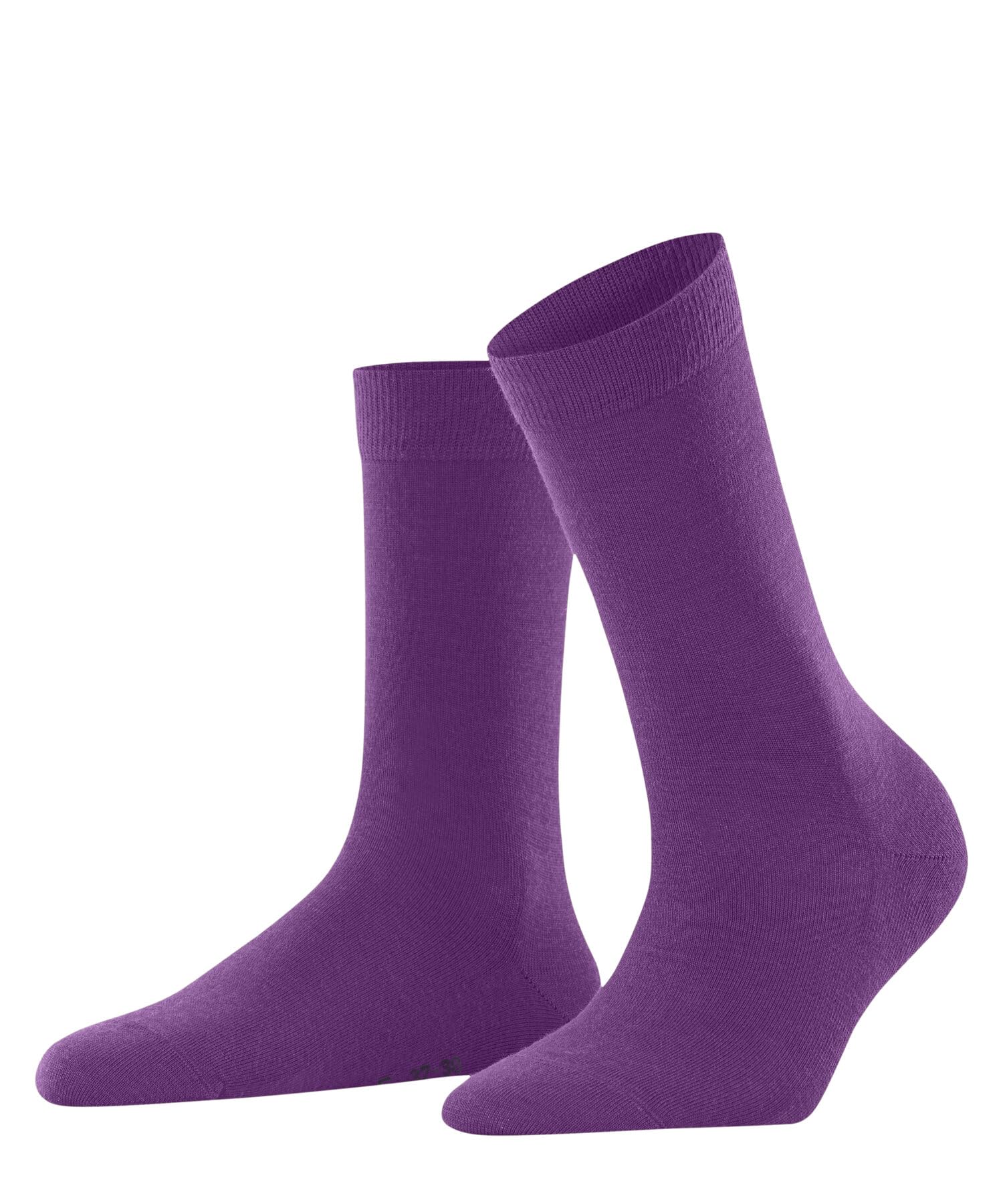 FALKE Women's Softmerino W So Wool Cotton Plain 1 Pair Socks, Red Phlox 8067, 2.5-3.5