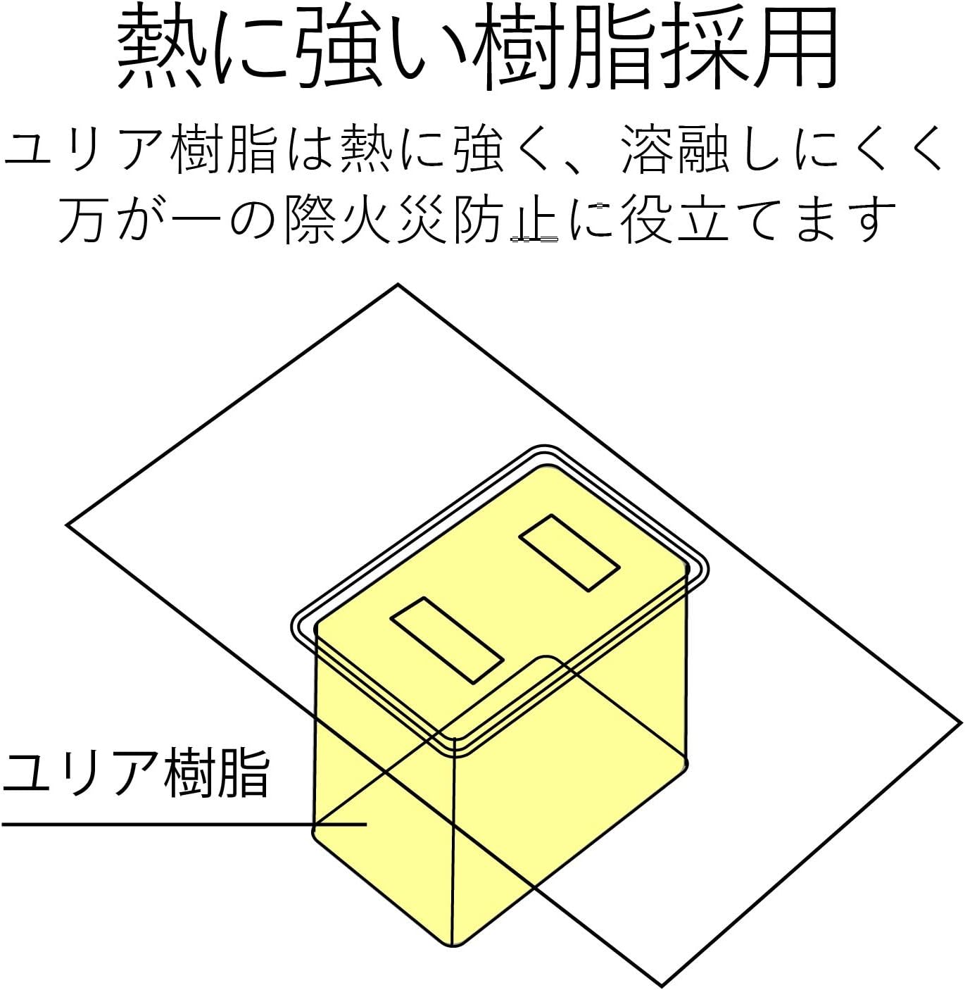 ELECOM Thunder Guard Power Strip with Individual Switch 6 Outlet 5m [White] T-K5A-2650WH (Japan Import)