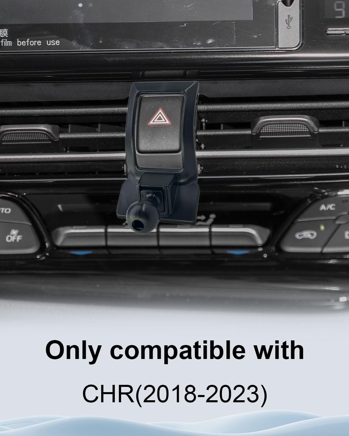 Supporto per Smartphone Auto Compatibile con Toyota CHR (2018-2023), Supporto a Gravità Custom-Fit per Bocchette di Aria per iPhone 17/16/15 Smartphone 4.0"-7.0"