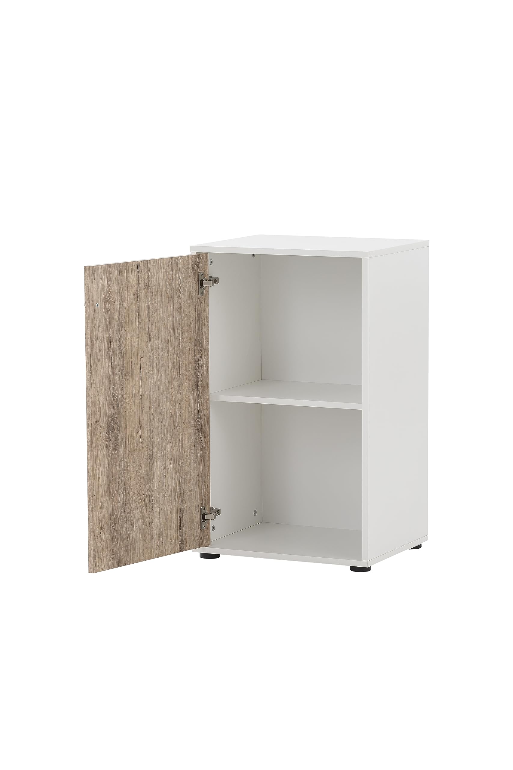 Schildmeyer Aktenschrank Reno 400, 152200, weiß/wildeiche Dekor, 51 x 41 x 83,6 cm