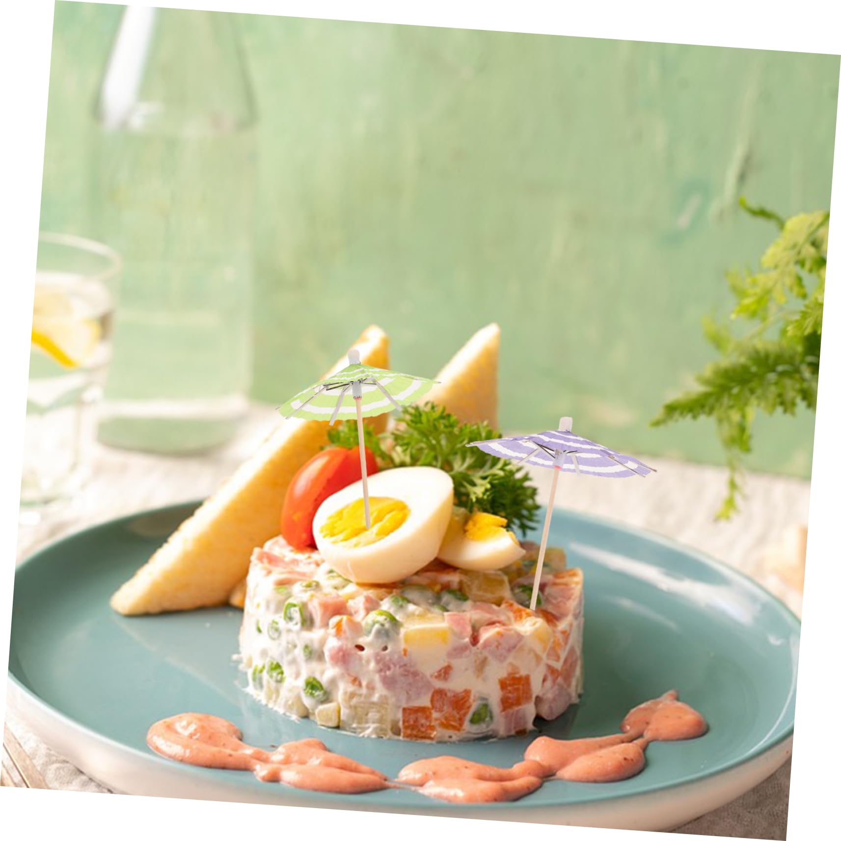 2 Fourchettes à Fruits Longues Manches ABOOFAN - Acier Inoxydable, Design 2 Dents, Pour Apéritif, Dessert - 3