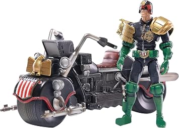 HIYA TOYS Judge Dredd Dredd and Lawmaster Mk II PX 118 Scale Exquisite Mini Action Figure