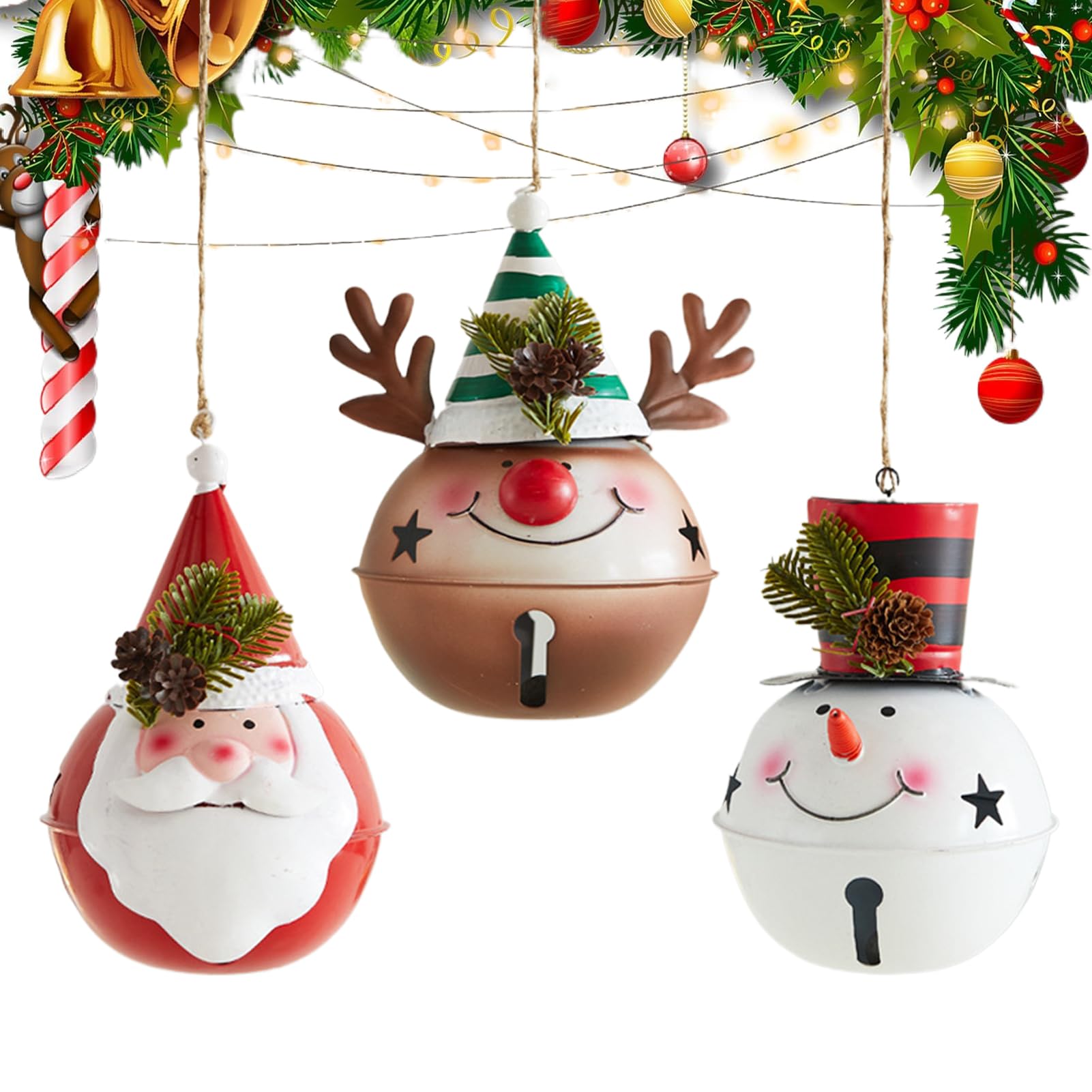 Decorazioni Natalizie 3 Pezzi Graziosa Decorazione Per La Casa