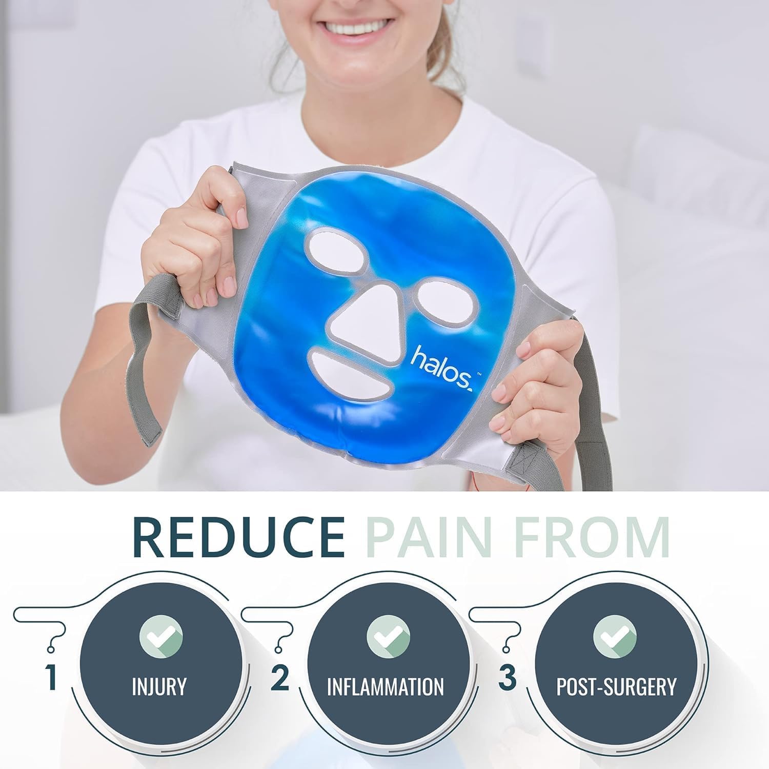 MyHalos Heat Eye Mask & Ice Face Mask Bundle