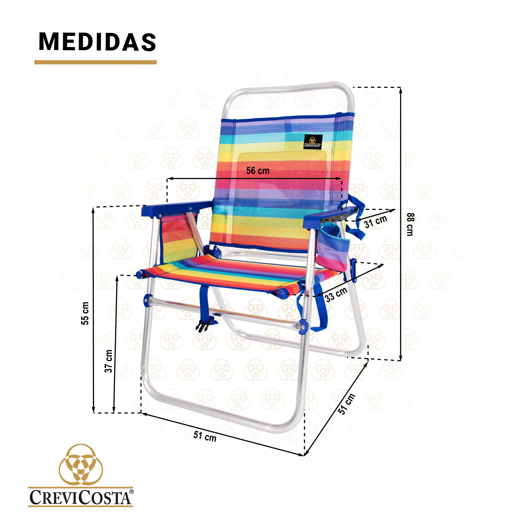 CREVICOSTA QUALITY MARK MARCAS DE CALIDAD - AZAHAR 28082 - Lote de 2 Sillas AZAHAR 28082 (Orgullo)